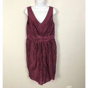 Kay Unger Burgundy Midi Dress